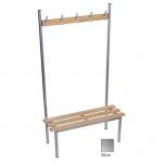 Evolve solo bench 2500 x 400mm 12 hooks - 3 uprights - silver 396743