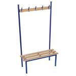 Evolve solo bench 1500 x 400mm 7 hooks - 2 uprights - blue 396751