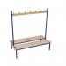 Evolve duo bench 2500 x 800mm 24 hooks - 3 uprights - blue 396773