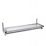 Evolve mesh shelf 900mm plus rail in silver 396800