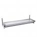 Evolve mesh shelf 900mm plus rail in silver 396800