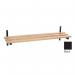 Evolve wood shelf 1400mm in black 396806