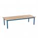 Evolve Mezzo Deep Bench 2000 X 595Mm 2 Legs - Blue 396827