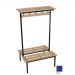 Evolve Duo Bench With Wood Top Shelf 100