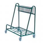 Open deck board trolley with basket 397264