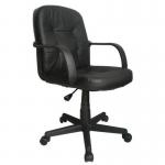 Medium back leather effect executive office chair 397284