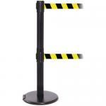 Wheeled retractable belt barrier - pack of 2 397399