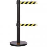 Wheeled retractable belt safety barrier - pack of 2 397429