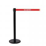 Wheeled retractable belt barrier with printed message - set of 2 397440