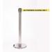 Wheeled retractable belt barrier with printed message - set of 2 397441