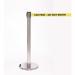 Wheeled retractable belt barrier with printed message - set of 2 397442