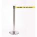 Wheeled retractable belt barrier with printed message - set of 2 397442