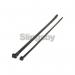 Resealable Black Nylon Cableties 200 X 4.8 Mm, Pack of 1000 397665