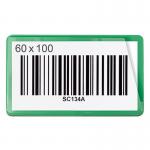 Magnetic Ticket Pouch 60 X 100 Pk 100 - Green 397778