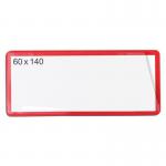 Magnetic Ticketpouch 60 X 140 Pk 100 - Red 397784