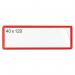 Self-adhesive Ticketpouch 40 X 120 Pk 100 - Red 397794