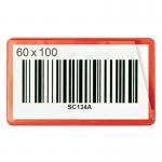 Self-adhesive Ticketpouch 60 X 100 Pk 100 - Red 397799