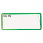 Self-adhesive Ticketpouch 60 X 140 Pk 100 - Green 397803