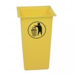 Square open top litter bin with tidyman logo 397822