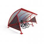 Moonshape modular cycle shelter with rack - Starter bay 397823