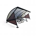 Moonshape modular cycle shelter with rack - Starter bay 397830