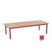 Evolve Mezzo Deep Bench 1000 X 595Mm 2 Legs - Red 397861