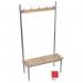 Evolve solo bench 2500 x 400mm 12 hooks - 3 uprights - red 397874