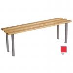 Classic mezzo bench 1000x350mm 2 U shape legs - red 397911