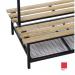 Evolve Duo Shoe Rack 2000mm - Red