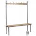 Club Solo Cloakroom Bench Silver 1000mm 