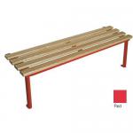 Club Mono Wall Mounted Bench Red 1000mm 