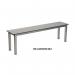 Aqua mezzo laminate freestanding changing room bench 398258