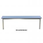 Aqua mezzo laminate freestanding changing room bench 398263