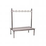 Aqua duo laminate changing room bench 398267