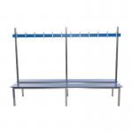 Aqua duo laminate changing room bench 398275