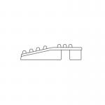 Plastex Lok Female Edge Black 500mm 398284