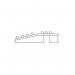 Plastex Lok Femaleedge Black 500 mm 398284