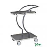 Table Trolley With 2 Solid Shelves 