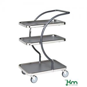 Image of Table Trolley With 3 Solid Shelves