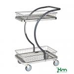 Table Trolley With 2 Wire Trays 