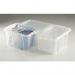 Clear plastic containers - with lids 399214