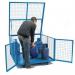 Security cage with a fork-lift base 399307