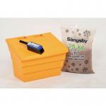 50L Basic salt and grit bin kit with 1 x 25kg bag of brown rock salt 399634