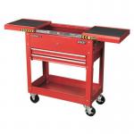 Tool & Parts Trolley 100Kg, Red - Sliding Top 399663