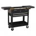 Tool & Parts Trolley 100 Kg,black - Sliding Top 399664