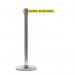 Retractable belt barrier with printed safety message 399912