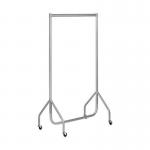 Silver Heavy Duty Clothesrail 2 Ft Long X 5 Ft High 399966