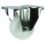 Plate Fixing Stainless Steelfixed Castor, 80 mm Nylon Wheel 400287