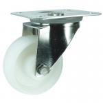 Plate Fixing Stainless Steelswivel Castor, 125 mm Nylon Wheel 400292