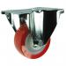 Plate Fixing Stainless Steelfixed Castor, 200 mm Poly Tyred Wheel 400320